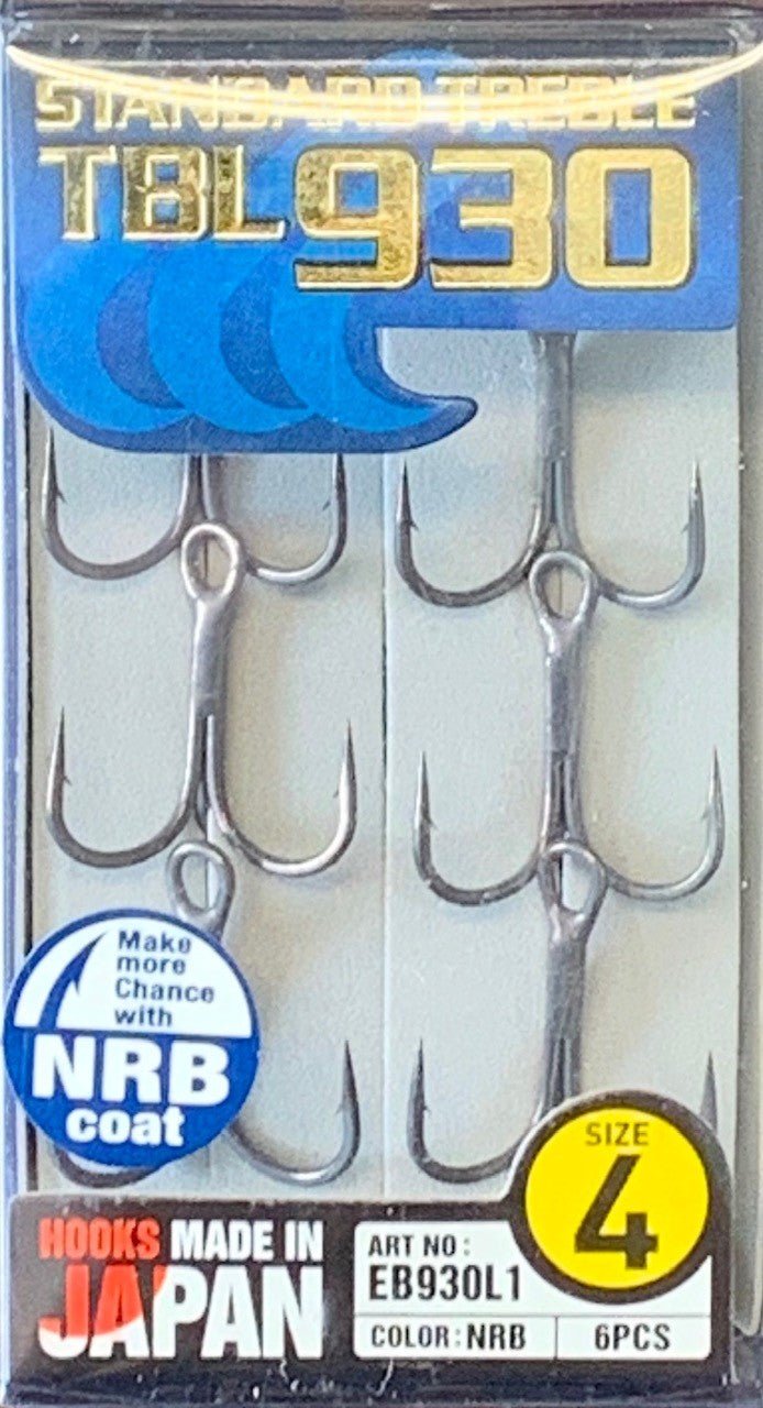 Hayabusa NRB Treble Hooks | TBL930 | 6 Pcs Per Pack | - Fishermanshub#2