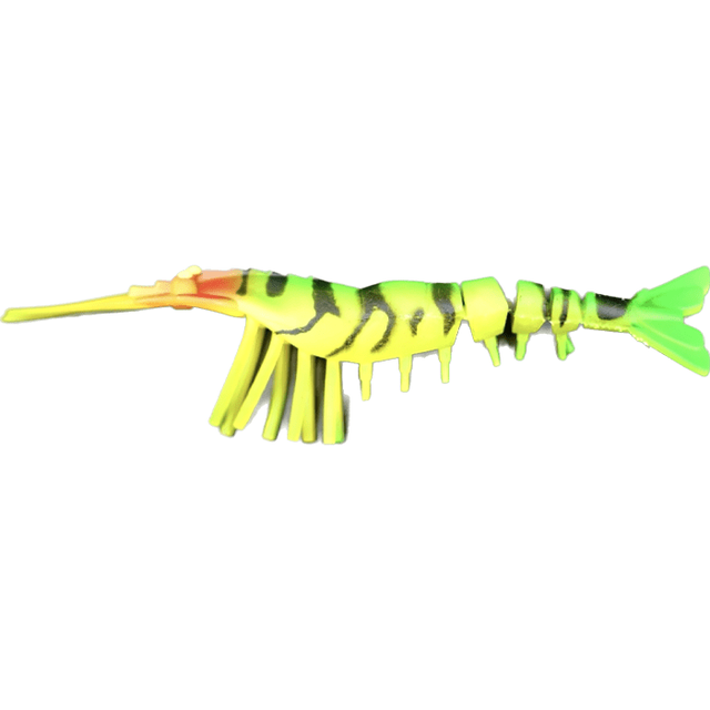 Jhinga Shrimp Soft Lure | 10 Cm | 7 Gm | 5 Pcs Per Pack | - FishermanshubFIRE TIGER