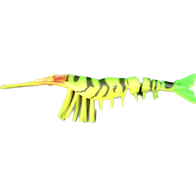 Jhinga Shrimp Soft Lure | 10 Cm | 7 Gm | 5 Pcs Per Pack | - FishermanshubFIRE TIGER