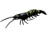 Jhinga Shrimp Soft Plastic Lure | 10 Cm | 7 Gm | 5 Pcs Per Pack | - FishermanshubBlack Panther