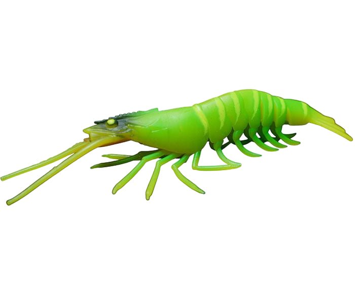 Jhinga Shrimp Soft Plastic Lure | 10 Cm | 7 Gm | 5 Pcs Per Pack | - FishermanshubChart Tiger