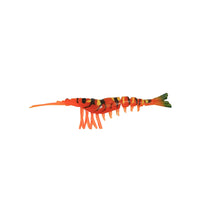 Jhinga Shrimp Soft Plastic Lure | 10 Cm | 7 Gm | 5 Pcs Per Pack | - FishermanshubOrange Tiger