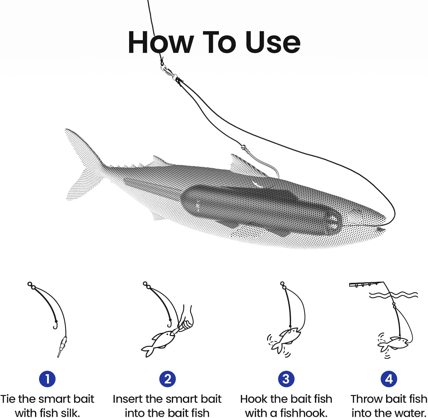 Kanama Smart Bait Mini Live Bait Fish Simulator | Sonic Fish Attractor | Electric Fishing Gear | Rechargeable | - FishermanshubMini