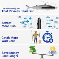 Kanama Smart Bait Mini Live Bait Fish Simulator | Sonic Fish Attractor | Electric Fishing Gear | Rechargeable | - FishermanshubMini