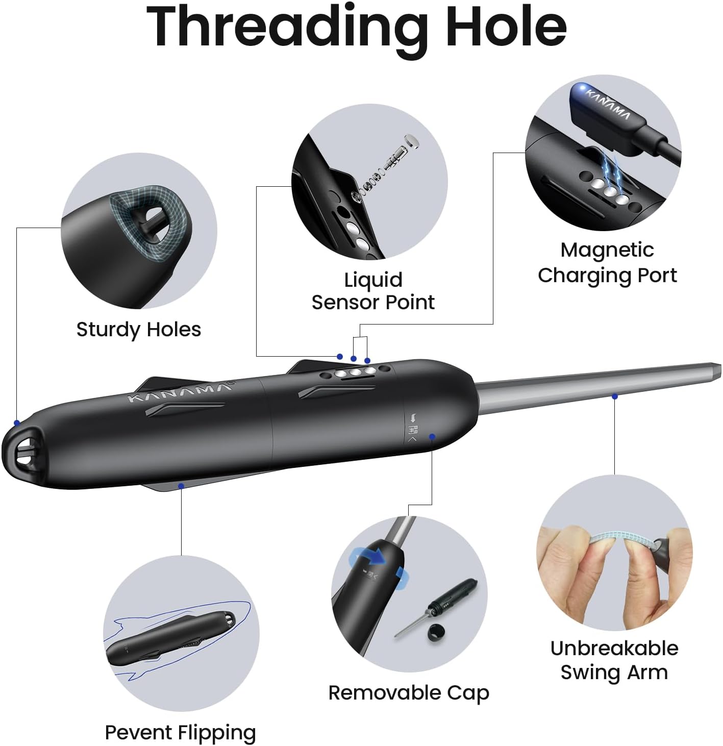 Kanama Smart Bait Mini Live Bait Fish Simulator | Sonic Fish Attractor | Electric Fishing Gear | Rechargeable | - FishermanshubMini