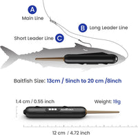 Kanama Smart Bait Mini Live Bait Fish Simulator | Sonic Fish Attractor | Electric Fishing Gear | Rechargeable | - FishermanshubMini