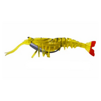 Lucana Live Chemmeen Soft Plastic Shrimp Lure With Jighead | 10 Cm , 17 Gm | 10 Cm , 21 Gm | - Fishermanshub17 GmYellow Leopard