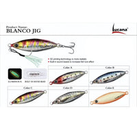 Lucana Blanco Jig | Slow Sinking | 30 Gm | 40 Gm | - Fishermanshub30 GmE (UV)