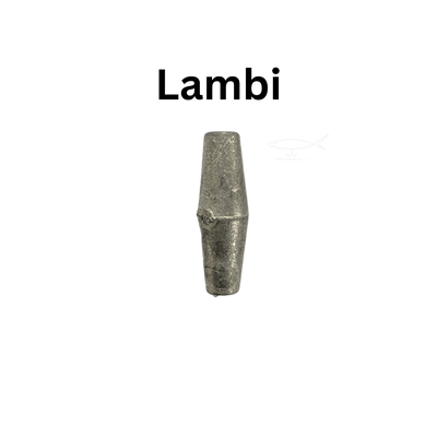 Lambi Fishing Sinker Weight | Fishing Weights | 20 Gm | 5 Pcs Per Pack | 10 Pcs Per Pack | - Fishermanshub20Gm5