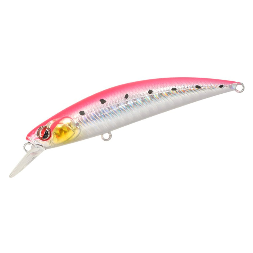 Littma Rong 80S Saltwater Minnow Hard Bait Lure | Sinking | 8 Cm | 12 Gm | - FishermanshubPink Silver
