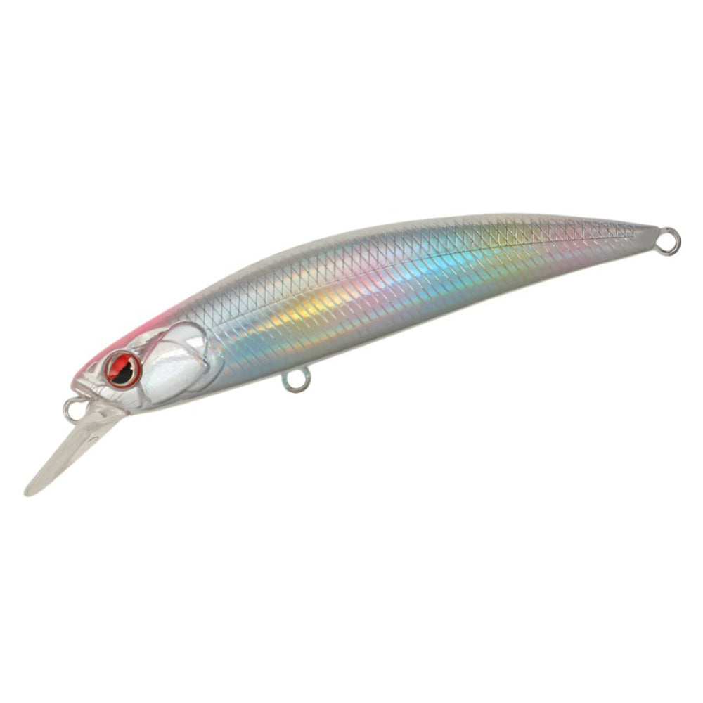 Littma Rong 80S Saltwater Minnow Hard Bait Lure | Sinking | 8 Cm | 12 Gm | - FishermanshubRainbow Pearl