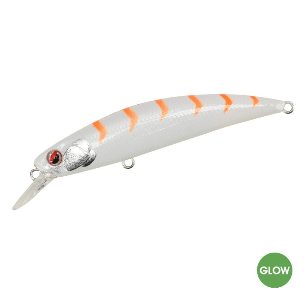Littma Rong 80S Saltwater Minnow Hard Bait Lure | Sinking | 8 Cm | 12 Gm | - FishermanshubTiger Glow Belly (Glow)