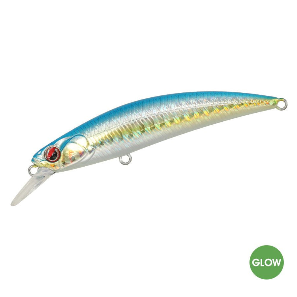 Littma Rong 80S Saltwater Minnow Hard Bait Lure | Sinking | 8 Cm | 12 Gm | - FishermanshubYellow Fin (Glow)