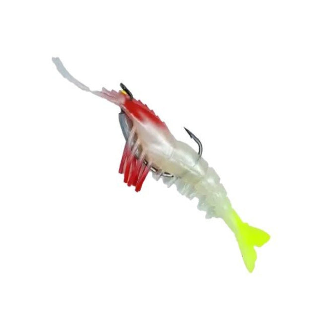 Lucana Live Chemmeen Soft Plastic Shrimp Lure With Jighead | 10 Cm , 17 Gm | 10 Cm , 21 Gm | - Fishermanshub13 GmPearl