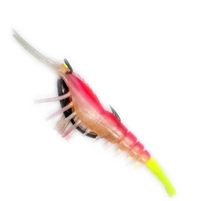 Lucana Live Chemmeen Soft Plastic Shrimp Lure With Jighead | 10 Cm , 17 Gm | 10 Cm , 21 Gm | - Fishermanshub13 GmPink