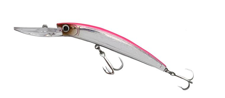 Lucana Ninja 90 Minnow Hard Lure | Floating | 9 Cm | 10.5 Gm | Trolling | - FishermanshubFluorescent Pink