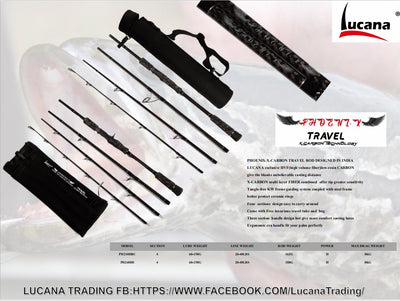 Lucana Phoenix X Carbon Technology Spinning Travel Rod | 8 Ft - H |