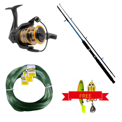 Beginner's Spinning Fishing Rod Reel & Line Combo | Free Lure | - Fishermanshub