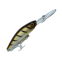 Lucana Ghosted 70 Minnow Hard Bait Lure | Suspending | Floating | 7 Cm | 10 Gm | - FishermanshubGold Tiger