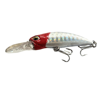 Lucana Glitter 50S Hard Lure | Sinking | 5 Cm | 4.8 Gm | - FishermanshubRed Head