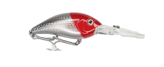 Lucana Samba 75 Crank Bait Fishing Hard Lure | Deep Diving | Floating | 7.5 Cm | 25.5 Gm | - FishermanshubRed Head