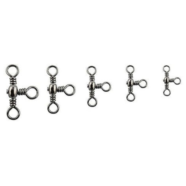 Maruto Barrel Crossline Three Way Swivels 808 | 8 Pcs Per Pack | - Fishermanshub#6