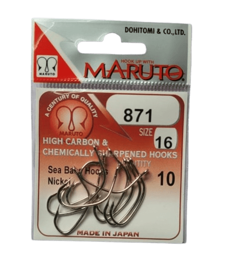 Maruto Sea Bass Hooks | 871 | 10 Pcs Per Pack | - Fishermanshub#16