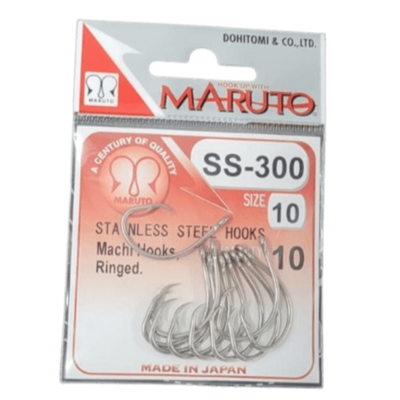 Maruto Circle Machi Stainless Steel Hooks | SS - 300 | 5 - 10 Pcs Per Pack | - Fishermanshub#8