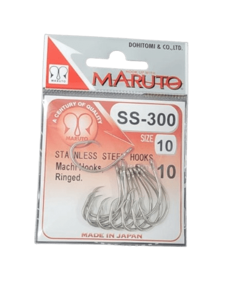 Maruto Circle Machi Stainless Steel Hooks | SS - 300 | 5 - 10 Pcs Per Pack | - Fishermanshub#8