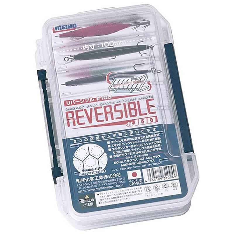 Meiho Reversible 100 Lure Case - closed