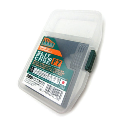 Meiho Slit Form Case F7 Tackle Box | Clear | 2 Compartments Tackle Box | - Fishermanshub