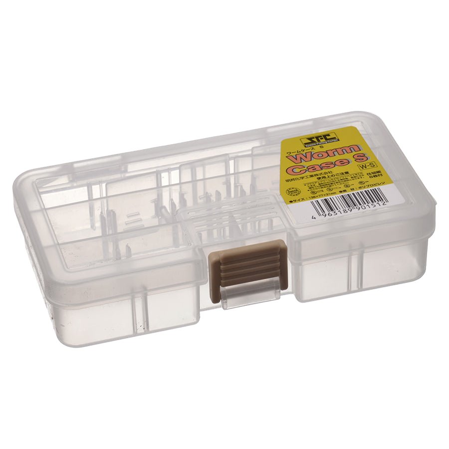 Meiho Worm Case S Tackle Box | Clear | 10 Compartments Tackle Box | - Fishermanshub
