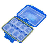 Meiho Akiokun FB - 480 Lure Case | Blue | 16 Compartments Tackle Box | - Fishermanshub