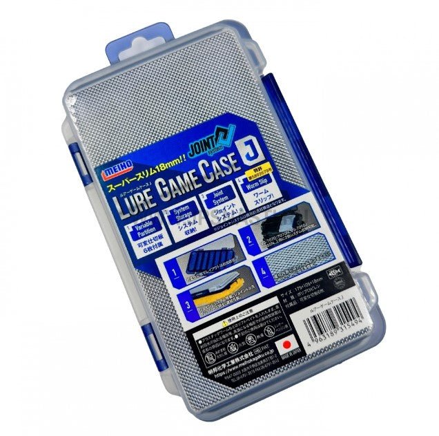 Meiho Lure Game Case J | Clear x Navy | 7 Compartments Tackle Box | - Fishermanshub