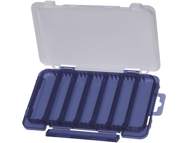Meiho Lure Game Case J | Clear x Navy | 7 Compartments Tackle Box | - Fishermanshub