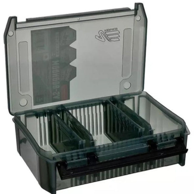 Meiho Versus VS-800NDDM Lure Box | Black | 5 Compartments Tackle Box
