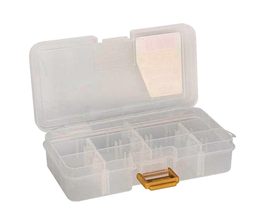 Meiho Worm Case S Tackle Box | Clear | 10 Compartments Tackle Box | - Fishermanshub