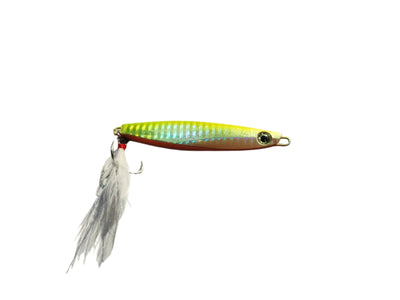 Metal Jig - F | Fast Sinking | 30 Gm | 40 Gm | - Fishermanshub30GmGreen