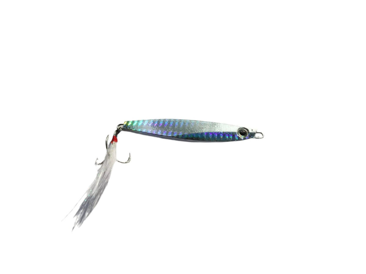 Metal Jig - F | Fast Sinking | 30 Gm | 40 Gm | - Fishermanshub30GmSilver