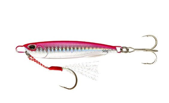 Metal Jig - S | Slow Sinking | 10 Gm | 15 Gm | 20 Gm | - Fishermanshub20GmSilver Pink