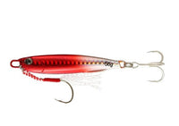 Metal Jig - T | Slow Sinking | 30 Gm | 40 Gm | - Fishermanshub40GmRed Silver