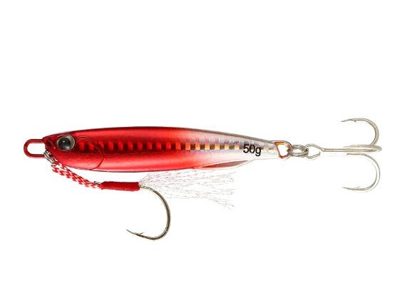 Metal Jig - T | Slow Sinking | 25 Gm | - Fishermanshub25GmRed Silver