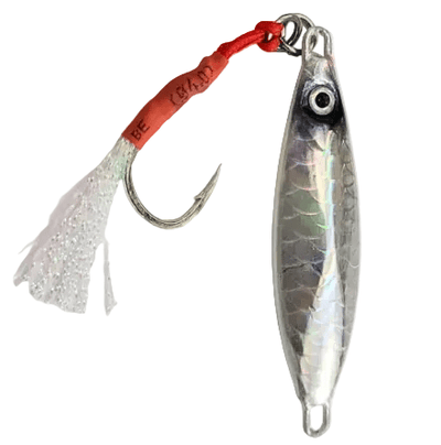 Murrvy Metal Leaf Slow Fall Metal Jig | Slow Sinking | 30 Gm | 50 Gm | - Fishermanshub30 GmSilver