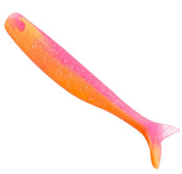 Murrvy FeenZ Shad Soft Plastic Baits | 4 Inch | 5 Pcs Per Pack | - FishermanshubFiery Sunset