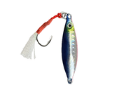 Murrvy Flutter Metal Jig | Slow Sinking | 30 Gm | 50 Gm | - Fishermanshub30 GmBlue Pink (Holographic)