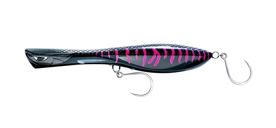 Nomad Design Dartwing Popper Surface Skipping Hard Bait Lure | Popper | Floating | 22 Cm | 100 Gm | - FishermanshubBlack Pink Mackerel