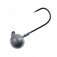 Owner Round Type Ultra Head Jig Heads | 56978 | Black Chrome | 3 - 5 Pcs Per Pack | - Fishermanshub#2/015Gm