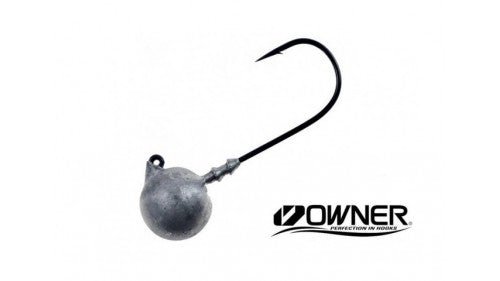Owner Round Type Ultra Head Jig Heads | 56978 | Black Chrome | 3 - 5 Pcs Per Pack | - Fishermanshub#2/015Gm