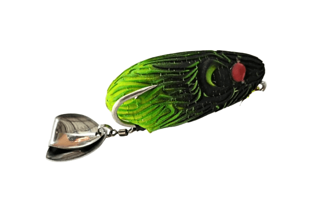 Pexxo Spyro Frog Handmade Soft Lure | Floating | 6 Cm | 11 - 12 Gm | - FishermanshubGreen