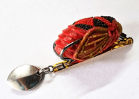 Pexxo Dora Frog Handmade Soft Lure | Floating | 4 Cm | 6 - 7 Gm | - FishermanshubRed